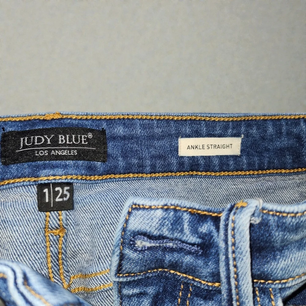 Womens Judy Blue Ankle Straight Jeans - Picture 4 of 6